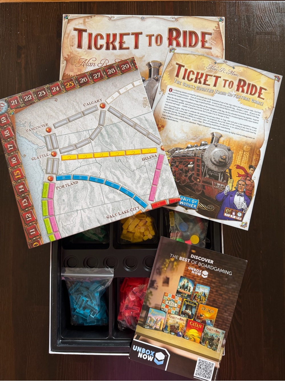 Ticket to Ride board game Alan R Moon Days of Wonder LOOKS NEW - 100% COMPLETE - Picture 4 of 6